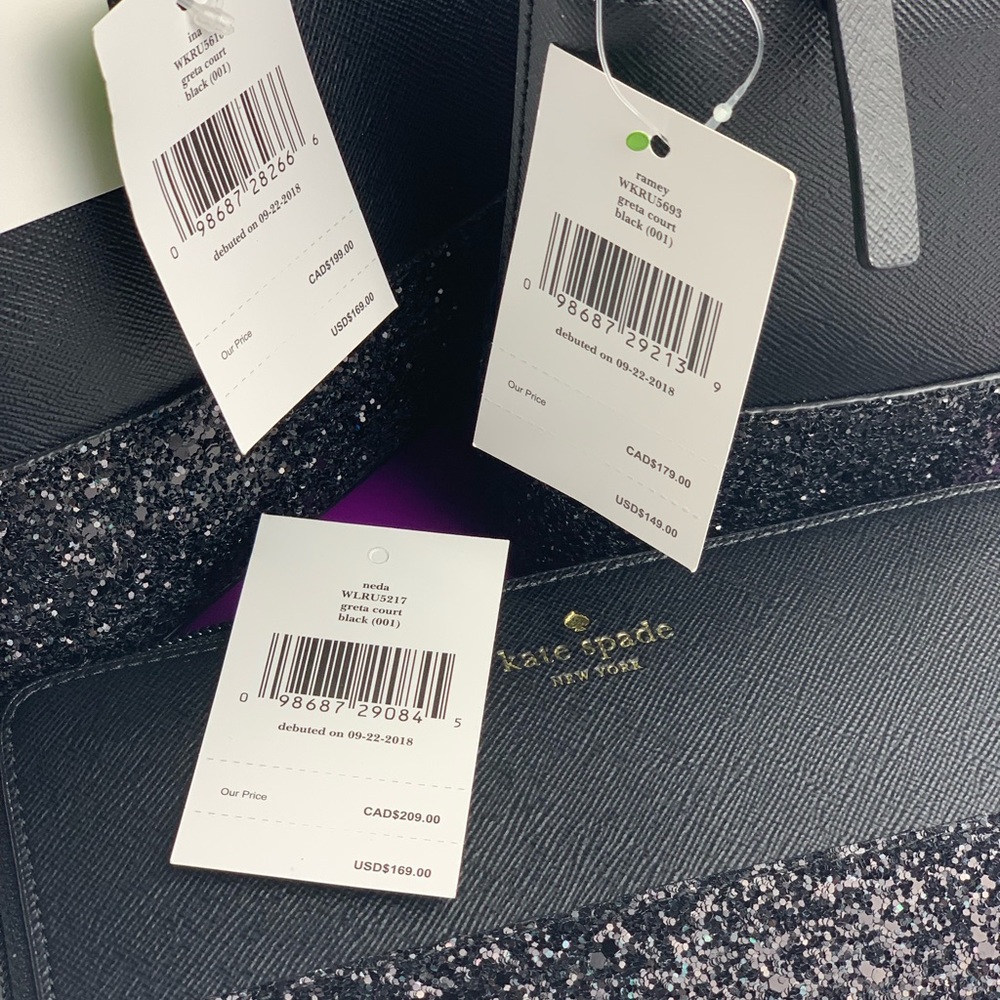 Kate Spade Ina Greta Sparkly Collection Set of 3 - Picture 8 of 8